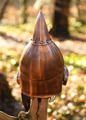 Casque hoplite athénien Phrygien finition bronze