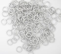 Anneaux en aluminium pleins 10 mm