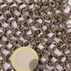 Cotte de maille anneaux plats rivetés acier naturel – Image 2