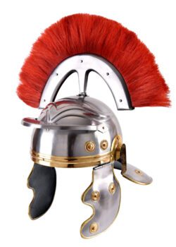 casque legionnaire romain criniere rouge
