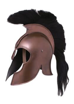 casque troyen cuivre