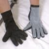 gants de maille et cuir anneaux 6 mm
