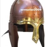 Casque viking nasal cuivre