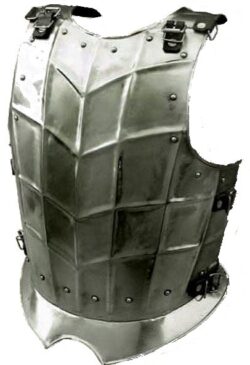 Cuirasse Drake acier poli