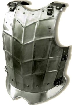 Cuirasse Drake acier poli