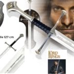 Le Seigneur des Anneaux - Anduril Epée Aragorn avec plaque