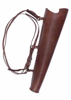 Carquois en cuir marron