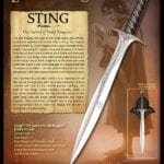 Le Seigneur des Anneaux - Epée Sting Frodon officielle UC1264