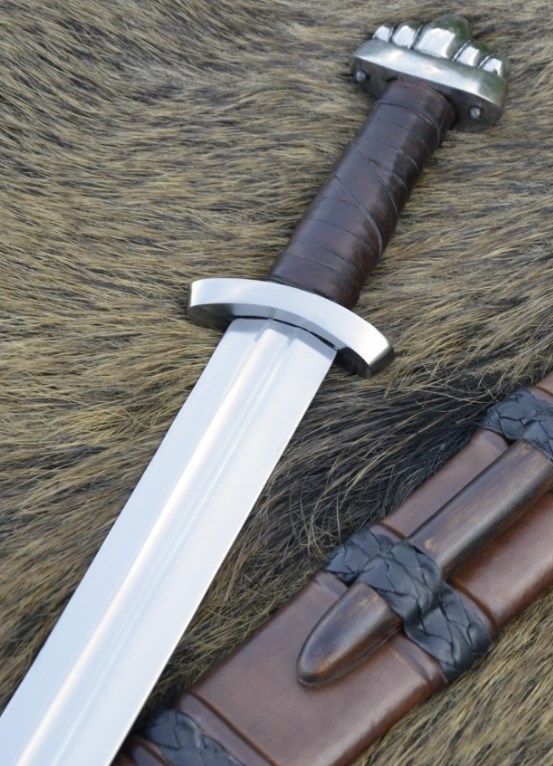 ✓ Épée viking du 10e siècle avec lame en acier antique et fourreau en cuir  - Boutique médiévale à MedieWorld