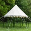 Tente Pavillon médiéval rond 3 m naturel – Image 7