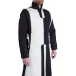 Tabard coton blanc noir