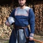 Tunique viking Halvar bleue