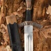 Epée historique Excalibur de Windlass Steelcrafts. Lame acier au carbone 1065 avec une dureté de 48-52 HRC. L: 94 cm. Livrée avec fourreau en cuir