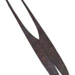Ciseaux médiévaux fer forgé 18 cm