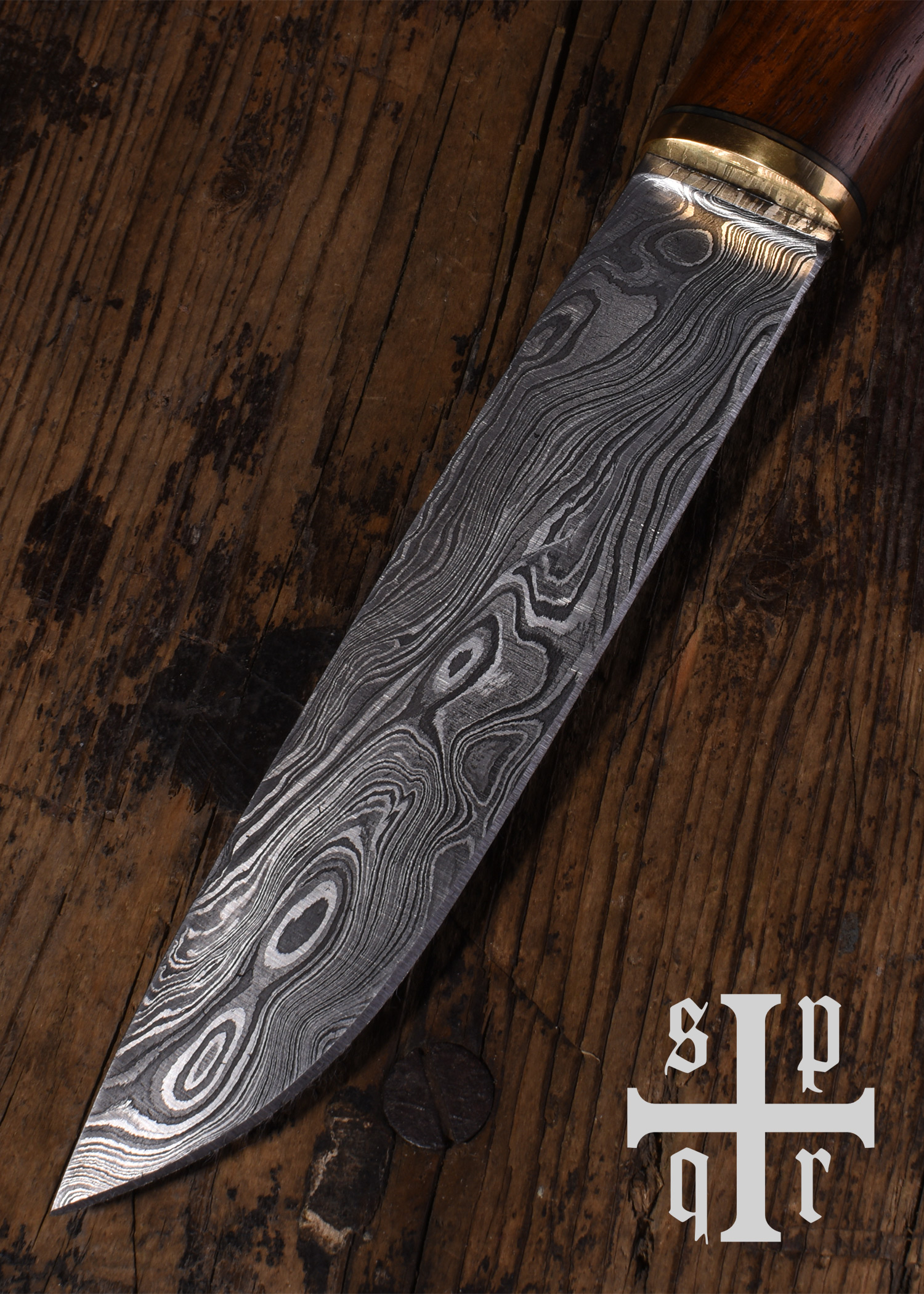 Couteau viking damas - ForgeOrigine