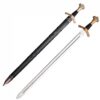 Epée historique Excalibur de Windlass Steelcrafts. Lame acier au carbone 1065 avec une dureté de 48-52 HRC. L: 94 cm. Livrée avec fourreau en cuir
