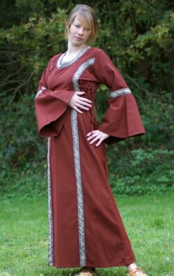 robe médiévale Martha rouge