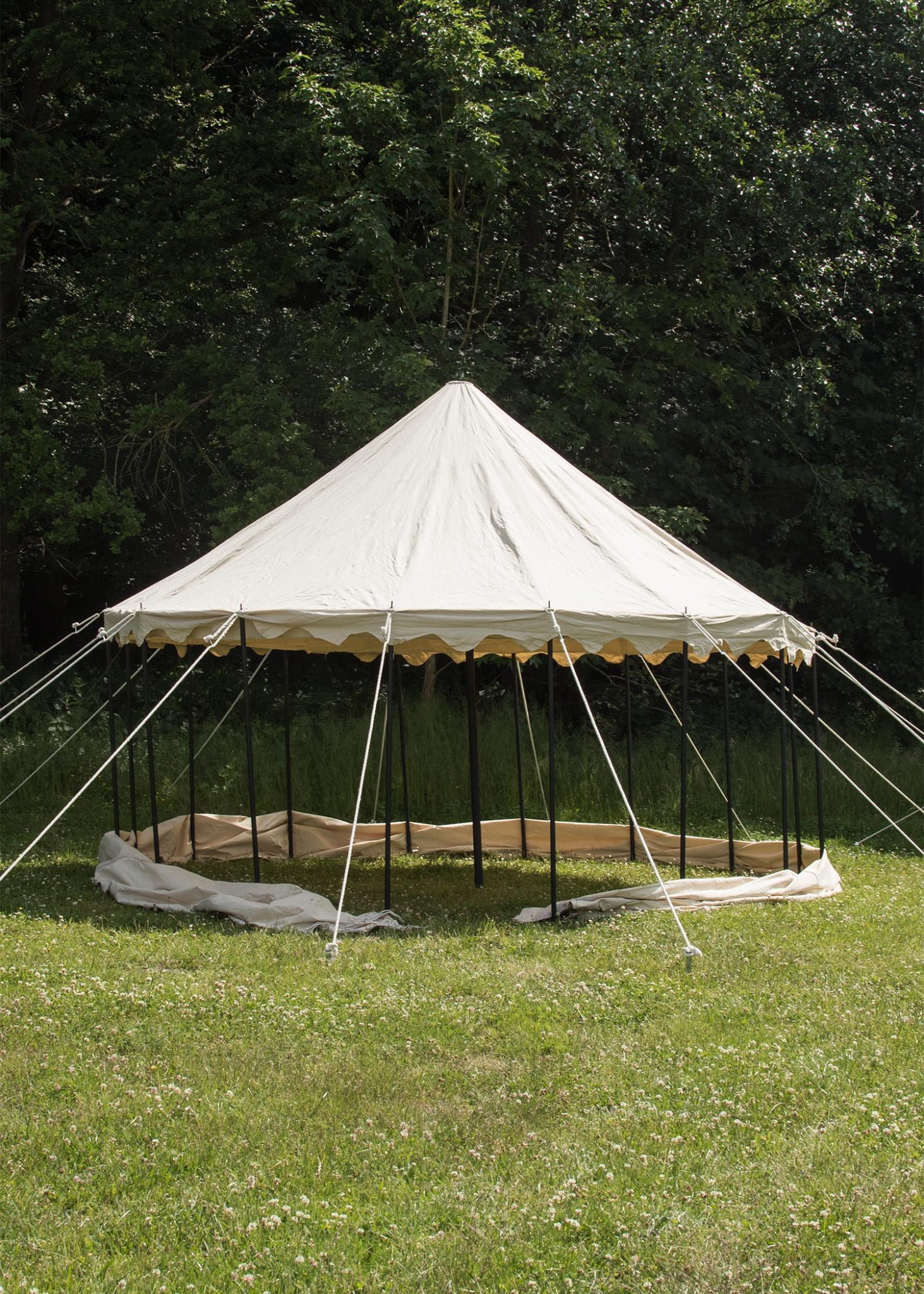 Tente Médiévale Carrée 4x4 M - Toile étanche Pour Camping Et Reconstitution