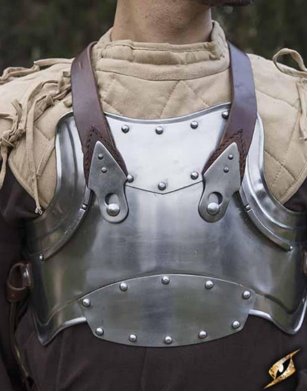 Cuirasse plastron Merc acier poli - En vente sur Armurias