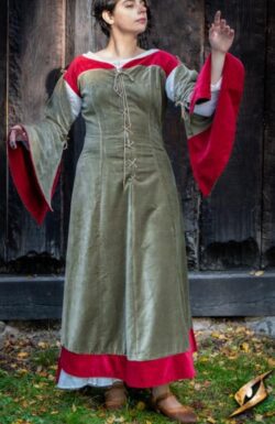 Robe médiévale Isobel verte