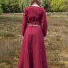 Cotehardie robe médiévale Ava rouge – Image 5
