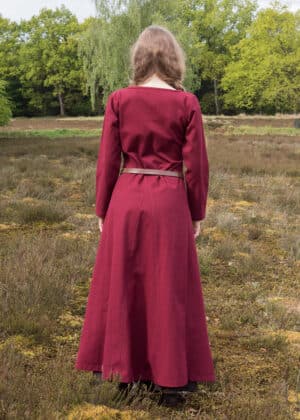 Cotehardie robe médiévale Ava rouge – Image 5
