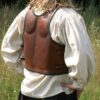 Cuirasse musclée en cuir marron – Image 2