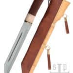 Scramasaxe acier carbone aiguisé