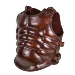 Cuirasse musclée en cuir