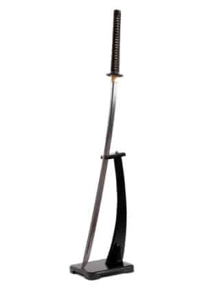 support épée vertical en bois katana