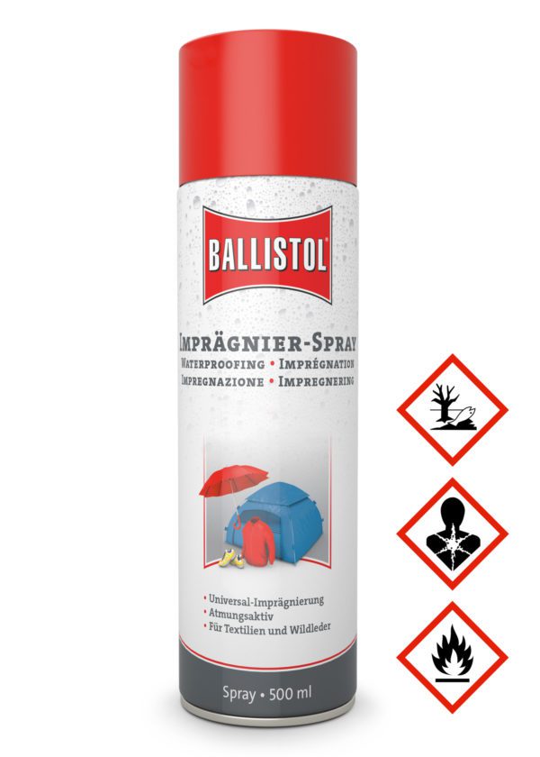 Spray imperméabilisant Ballistol Pluvonin 500 ml