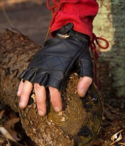 Gants celtiques cuir nboir