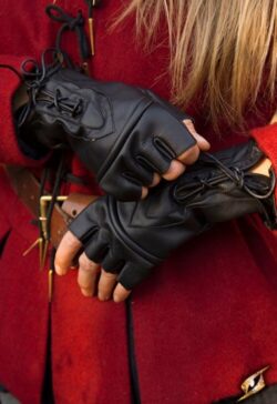 Gants du voleur cuir noir