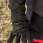 Gants en cuir noir