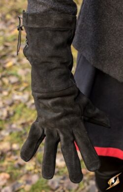 Gants en cuir noir Epic Armoury