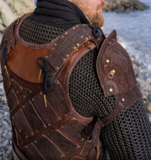 Armure de bûcheron GN en cuir marron – Image 4