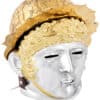 Casque de Cavalerie Romaine Ribchester en Laiton et Acier