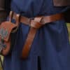 Ceinture médiévale en cuir avec anneau en laiton 190 cm – Image 5