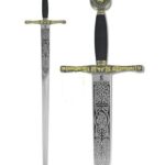 Excalibur- Epée du Roi Arthur argent Art Gladius
