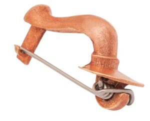 Fibule romaine classique en bronze à la cire perdue pour vos vêtements historiques