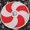 Umbo de bouclier rond moucheté 20 cm 1.5 mm forgé à la main et prêt au combat