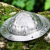 Umbo de bouclier médiéval rond prêt au combat forgé à la main