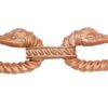 fibule bronze avec motifs corbeau celtique