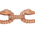 Fibule broche motifs corbeau celtique- bronze