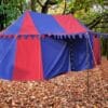 Tente bourguignonne 4x6 m rouge bleu