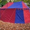 Tente bourguignonne 4x6 m rouge bleu