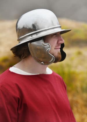 Casque gaulois type Alésia en acier 1,2 mm