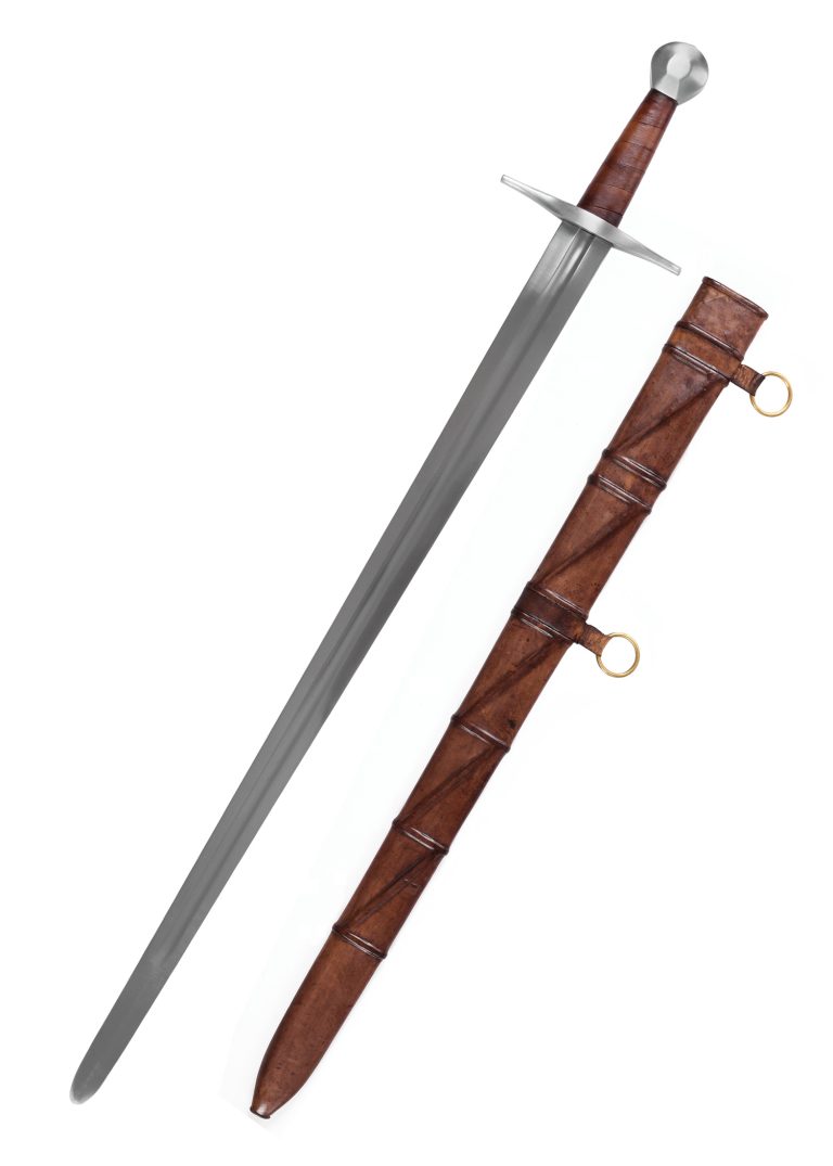 Epée Sir William Marshal du 12ème siècle avec fourreau, édition combat SK-B. Taille: 95.5 cm. Poids: 1.2 kg