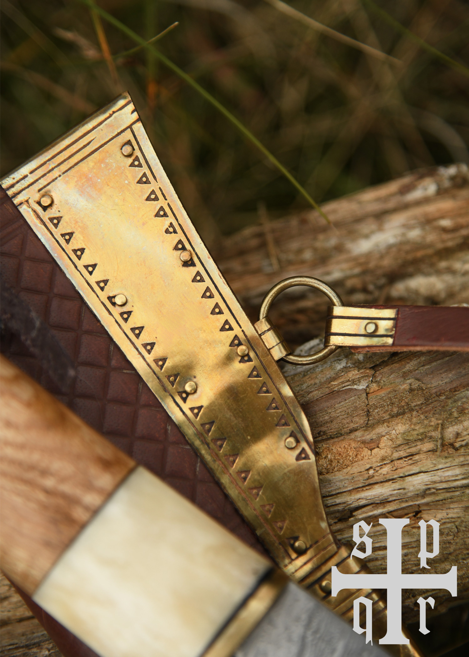 Scramasaxe lame acier Damas 4 Scramasaxe lame acier Damas – Image 4