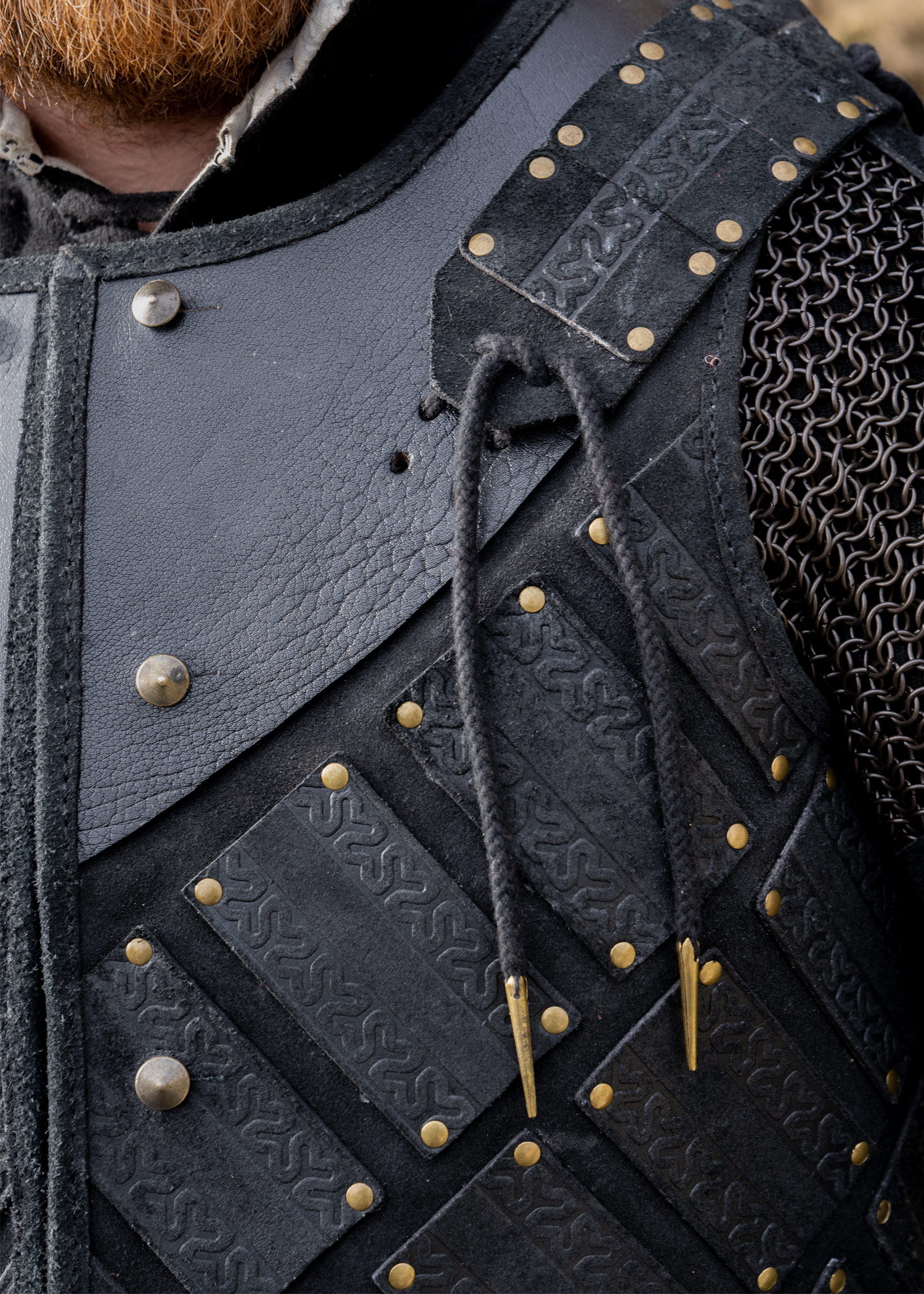 Armure de bûcheron GN en cuir noir 3 Armure de bûcheron GN en cuir noir – Image 3